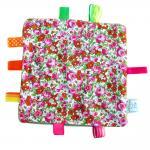Taggie Blanket - Summer Flowers With Pink And..