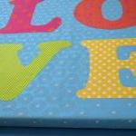 Love Fabric Wall Decoration - Joy