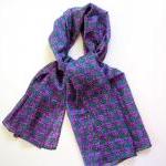 Passion Luxurios Silk Scarf With Purple And..