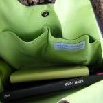 Grey Bag With Lime - Eco Friendly Shoulder Bag /..