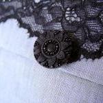 Clutch / Purse / Bag - Elegance Lace And Gray..