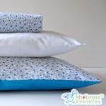 Floral Turquoise Toddler Pillow With Pillow Case -..
