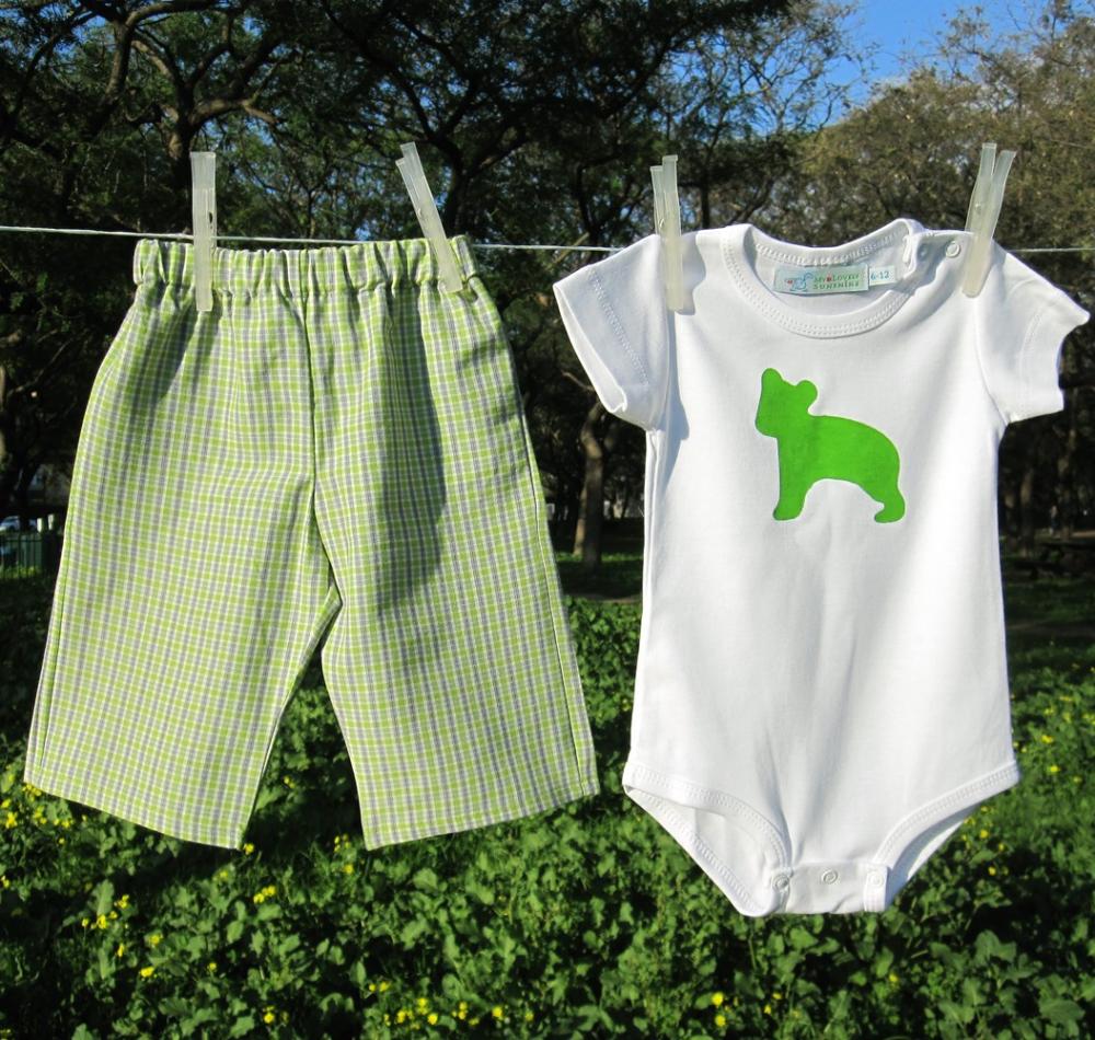 Baby Clothing Set - Green Bear