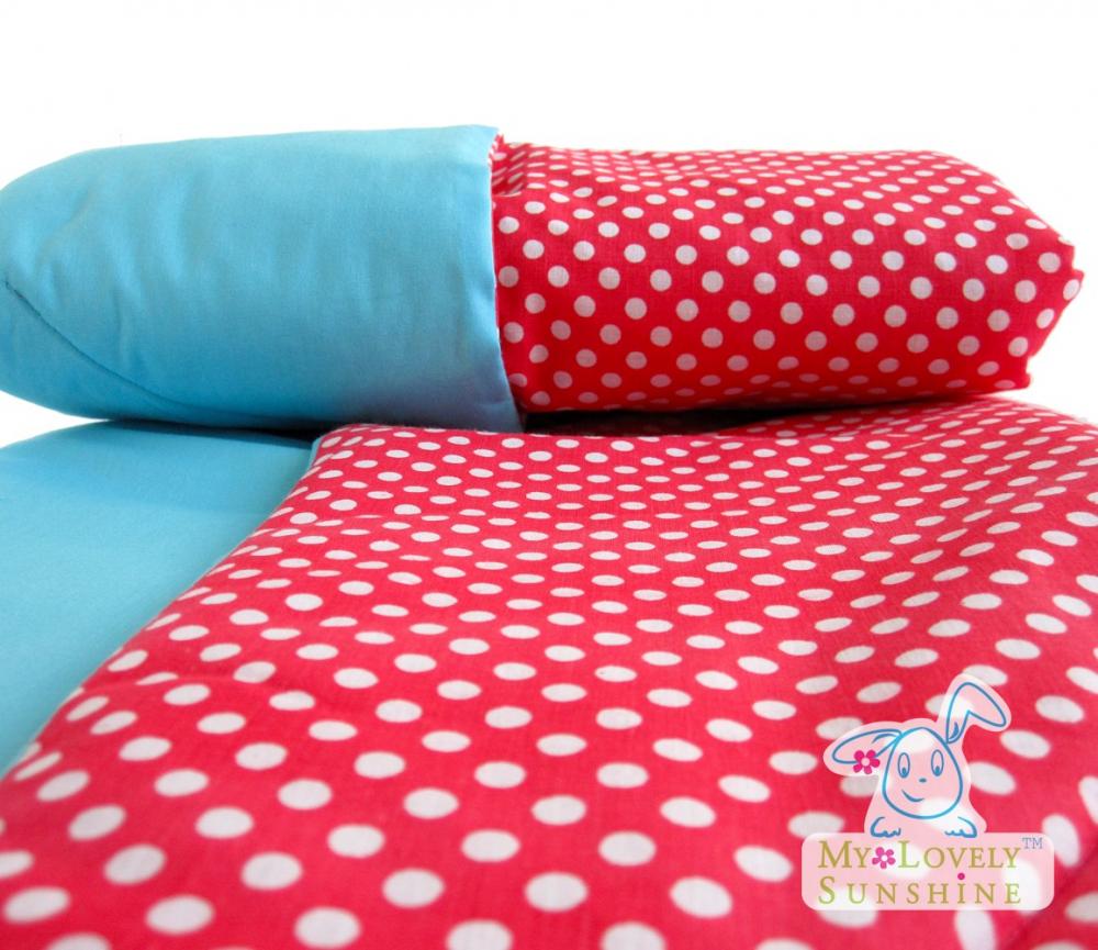 Red Polka Dot Baby Blanket